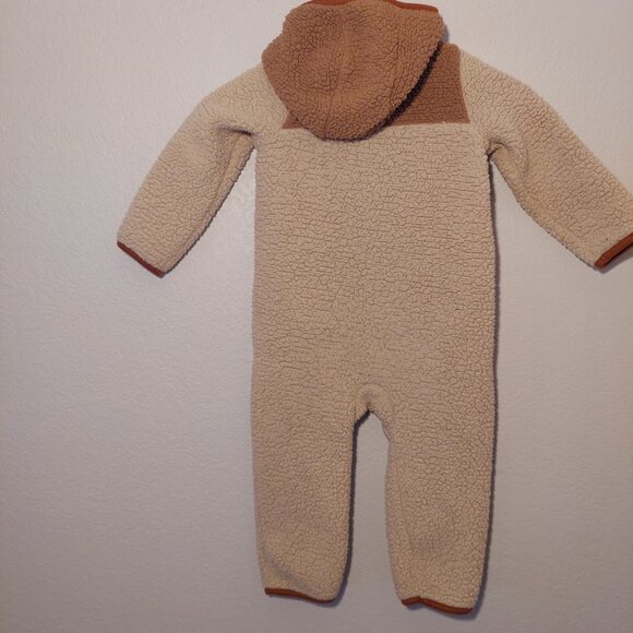 Cozy Baby Fleece Hooded Romper Jumpsuit 24M One Piece Zip Winter - Picture 5 of 6